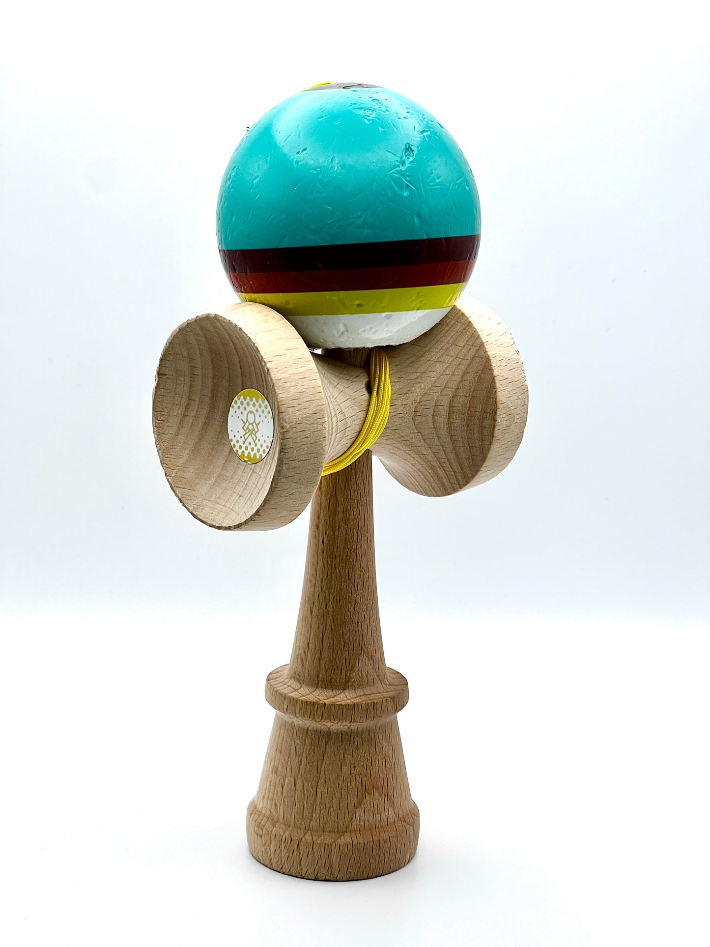 TRIPLE STRIPE - AQUA - LEGEND SHAPE - KENDAMA - B-GRADE